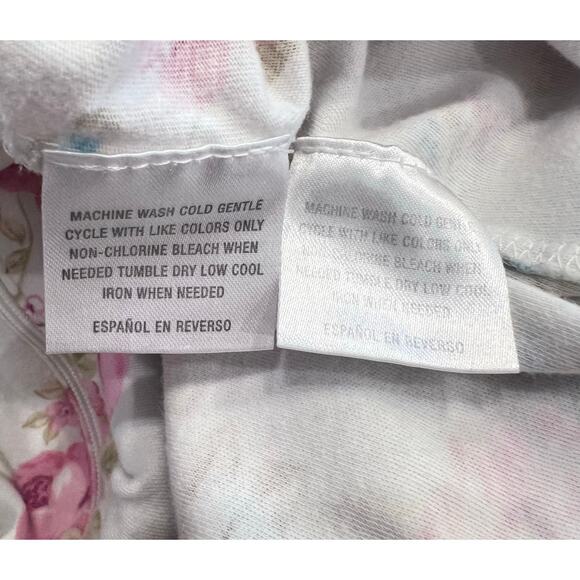 Charter Club Intimates Nightgown & Robe SET Women's M Pajamas Pink Floral Zipper - Picture 10 of 14